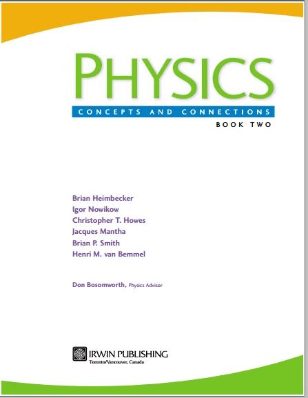 PHYSICS CONCEPTS AND CONNECTIONS BOOK TWO Ebook PDF